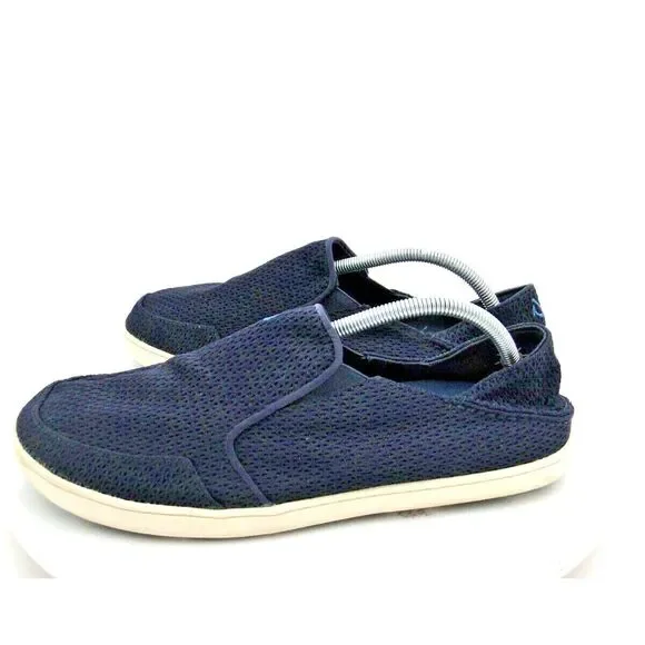 Olukai Lae'Ahi Men's Navy Blue Depth Slip On Shoes Size 11.5 - Picture 2 of 6